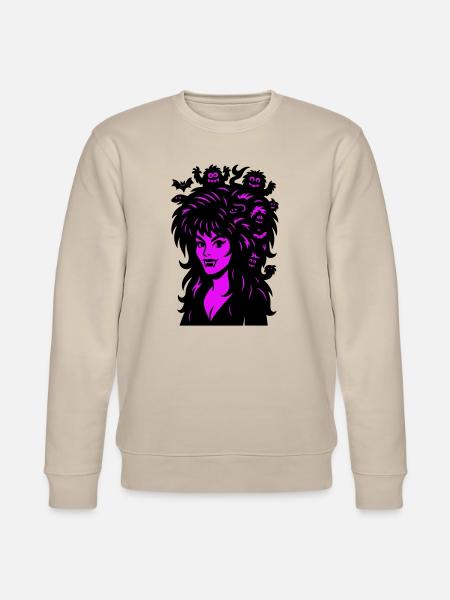 Vampire lady with superhair! - Stanley/Stella CHANGER Unisex Organic Sweatshirt - beige