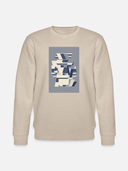 Blue Robot Warrior - Stanley/Stella CHANGER Unisex Organic Sweatshirt - beige