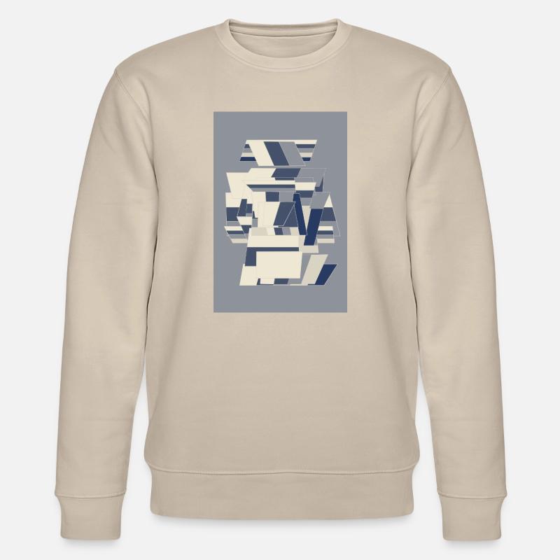 Blue Robot Warrior - Stanley/Stella CHANGER Unisex Organic Sweatshirt - beige