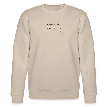 Are you drunk ? (Black) - Sweat bio CHANGER Stanley/Stella Unisexe - beige - Devant - Nik (191cm) & Marisol (170cm)