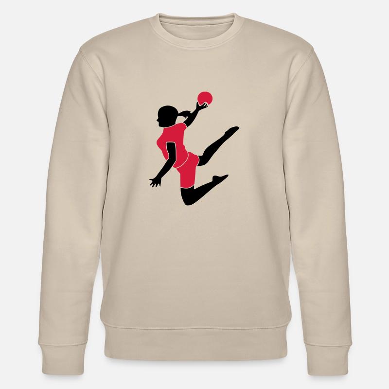 Handballerin 2farbig - Stanley/Stella Unisex Bio-Sweatshirt CHANGER - Beige