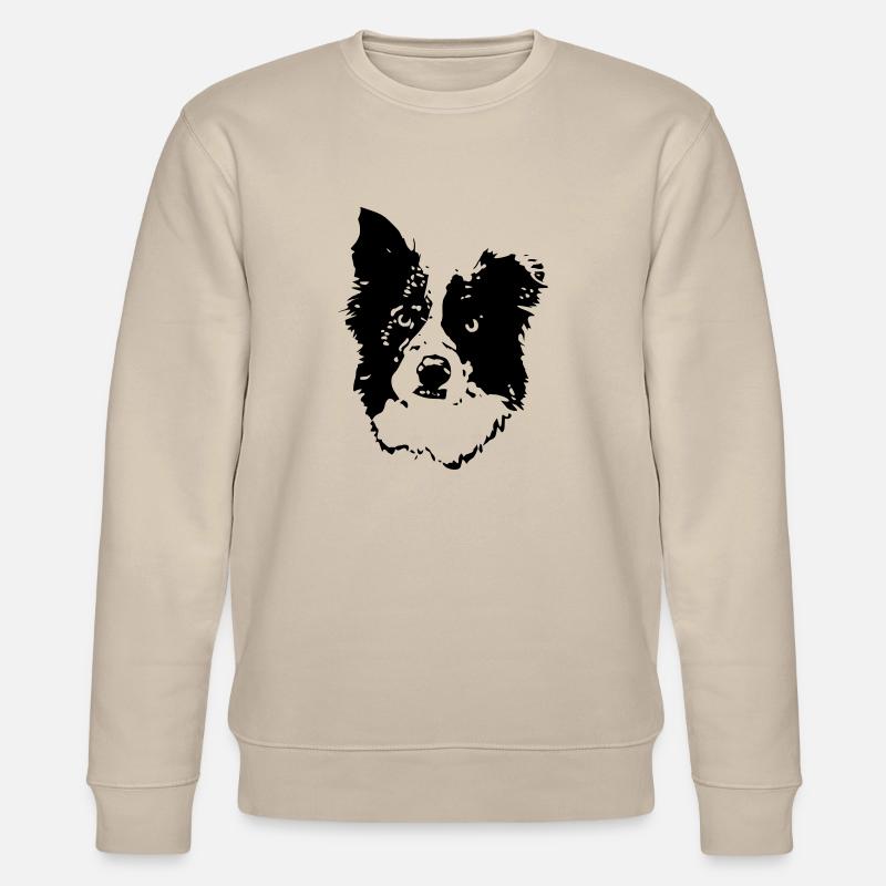 border_collie_benny_cb - Stanley/Stella Unisex Bio-Sweatshirt CHANGER  - Beige