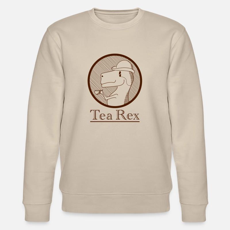 Tea Rex - Stanley/Stella Unisex Bio-Sweatshirt CHANGER  - Beige