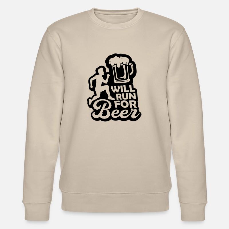 Course à la bière - Sweat bio CHANGER Stanley/Stella Unisexe - beige