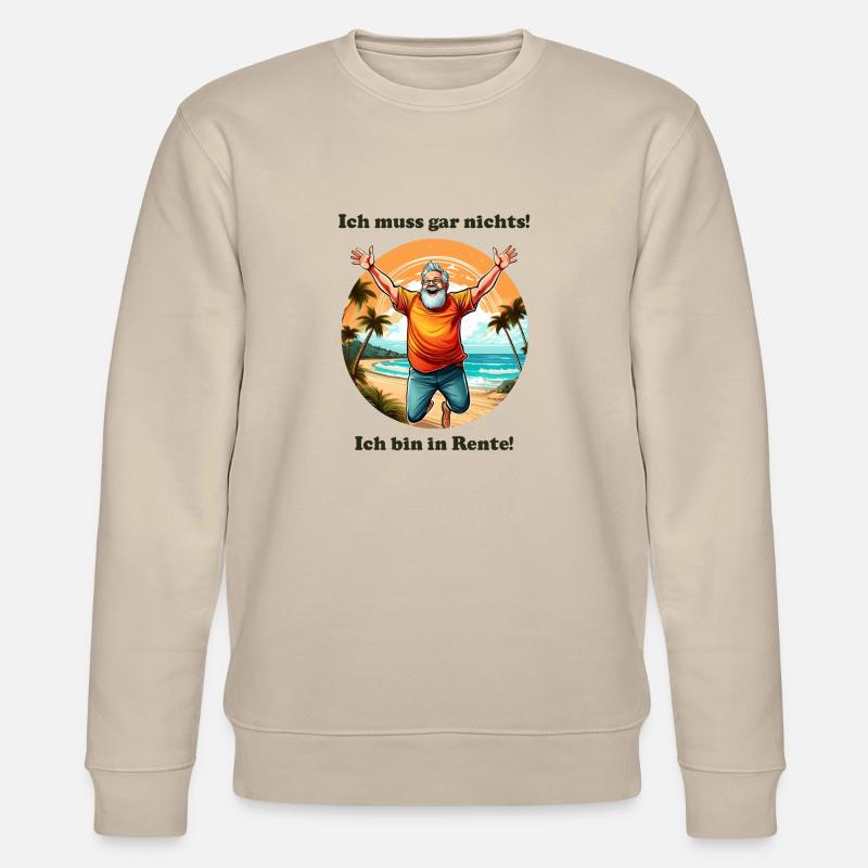 Ich muss gar nichts Mann - Stanley/Stella Unisex Bio-Sweatshirt CHANGER  - Beige