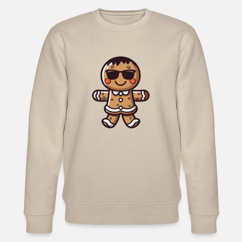 lebkuchenmann sonnenbrille - Stanley/Stella Unisex Bio-Sweatshirt CHANGER  - Beige