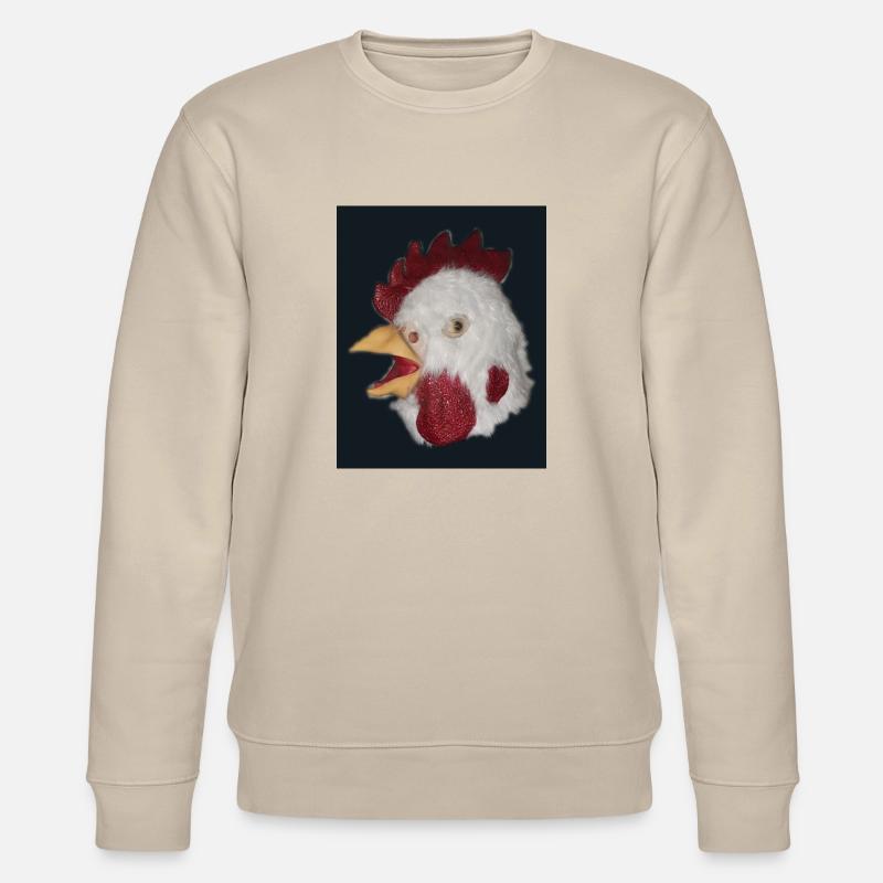 Goggel Hahn Rooster - Stanley/Stella Unisex Bio-Sweatshirt CHANGER  - Beige