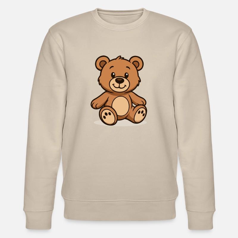 Teddy Bear Comic - Stanley/Stella CHANGER Unisex Organic Sweatshirt - beige