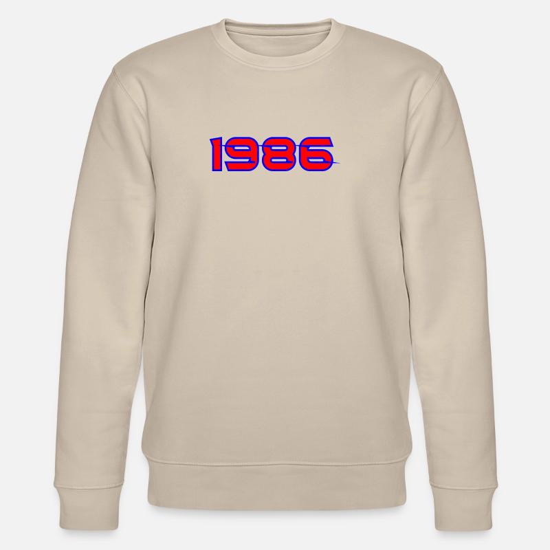 1985 Neon Retro Graffiti - Stanley/Stella Unisex Bio-Sweatshirt CHANGER  - Beige