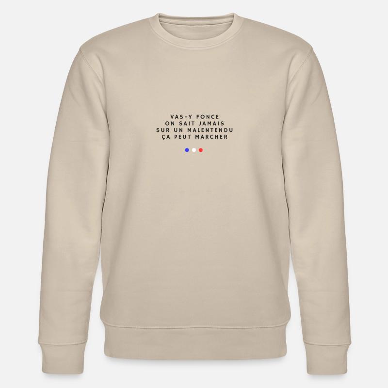 Sur un malentendu - Sweat bio CHANGER Stanley/Stella Unisexe - beige
