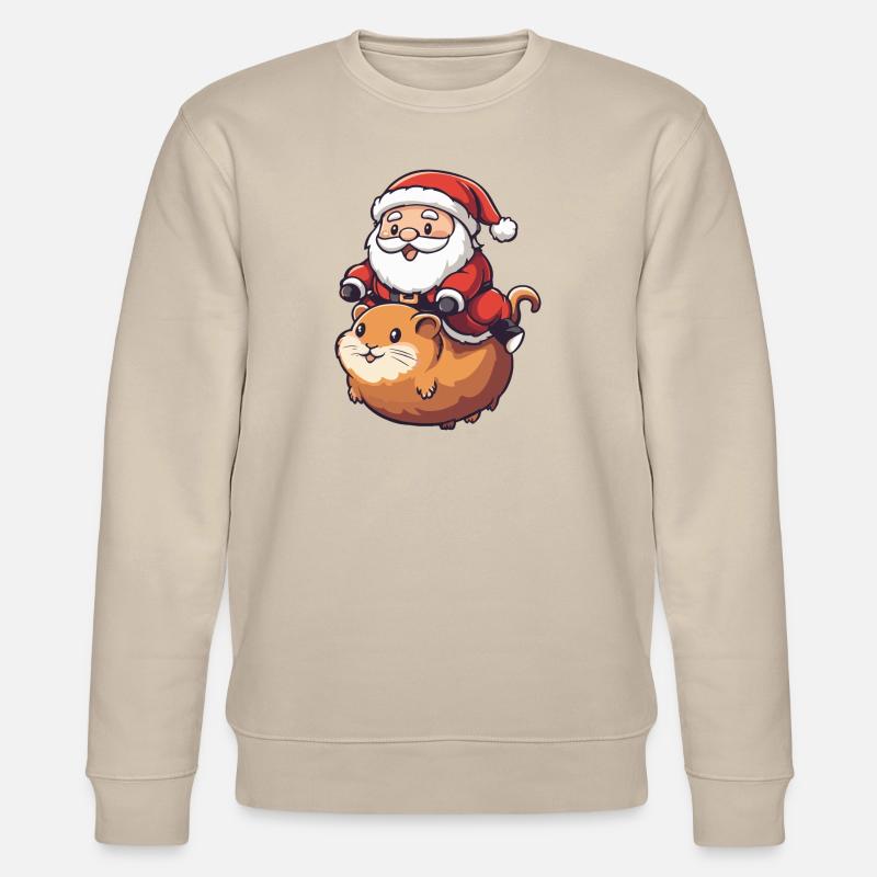 Père Noël hamster - Sweat bio CHANGER Stanley/Stella Unisexe - beige