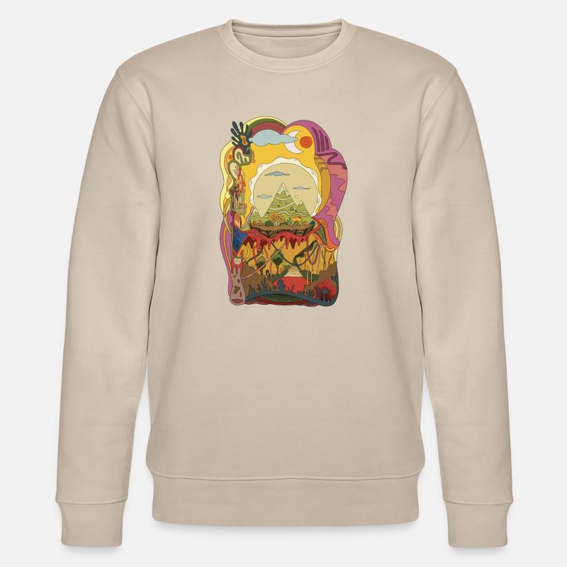 Retro Sunshine - Stanley/Stella Unisex Bio-Sweatshirt CHANGER  - Beige