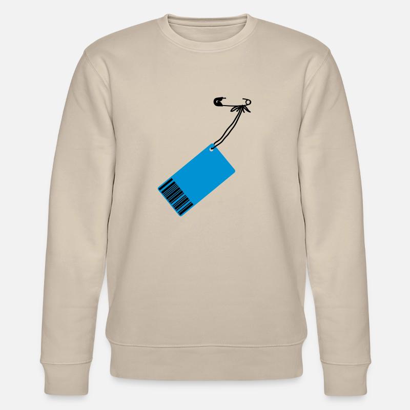 Preis-Schild - Stanley/Stella Unisex Bio-Sweatshirt CHANGER  - Beige