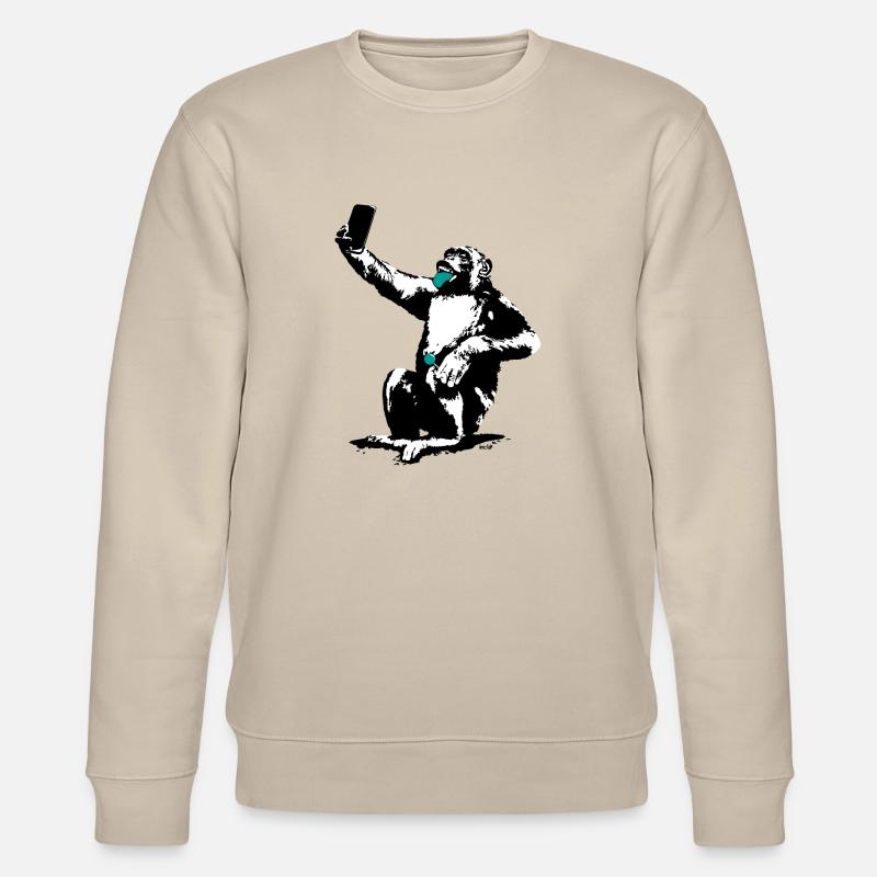 INOLA-Selfie - Stanley/Stella Unisex Bio-Sweatshirt CHANGER  - Beige