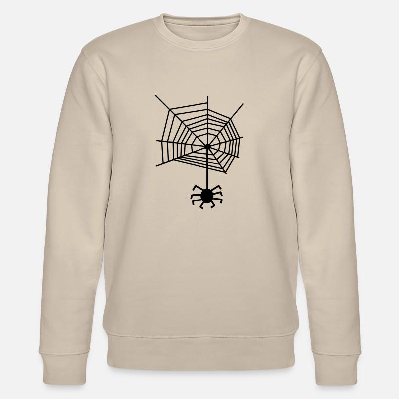 Spinnennetz Spinne - Stanley/Stella Unisex Bio-Sweatshirt CHANGER  - Beige