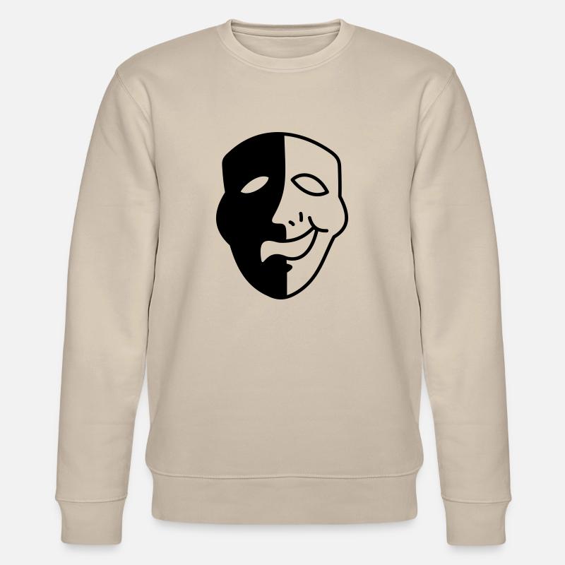 Phantom-Maske - Stanley/Stella Unisex Bio-Sweatshirt CHANGER  - Beige