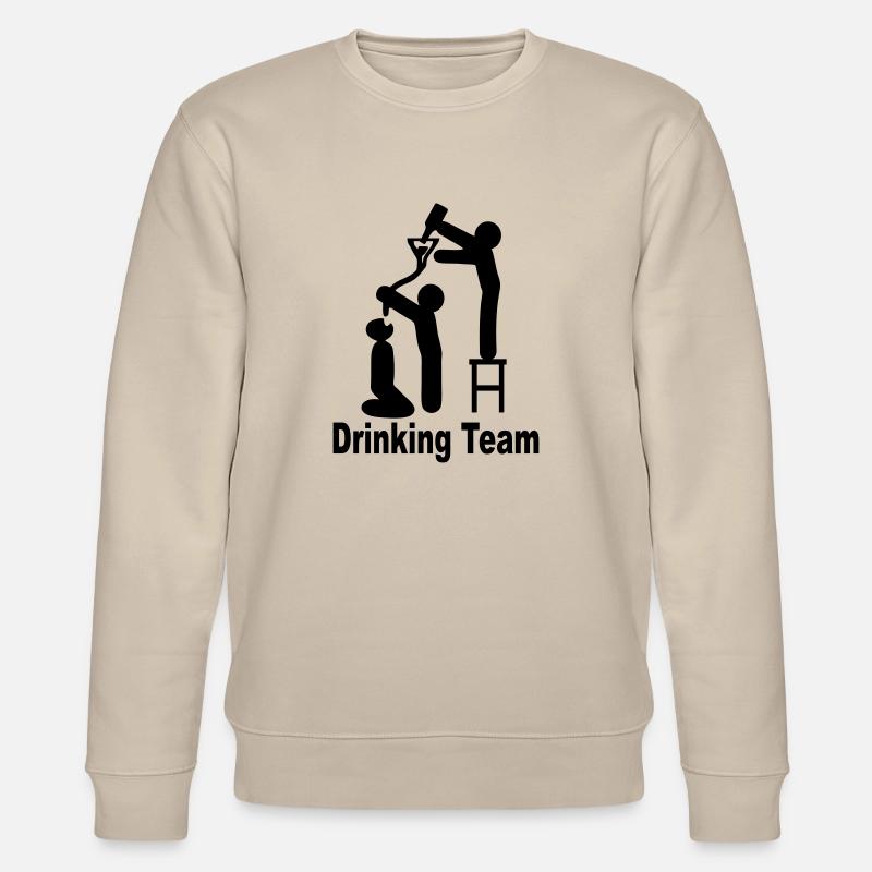 drinking team - Stanley/Stella Unisex Bio-Sweatshirt CHANGER  - Beige