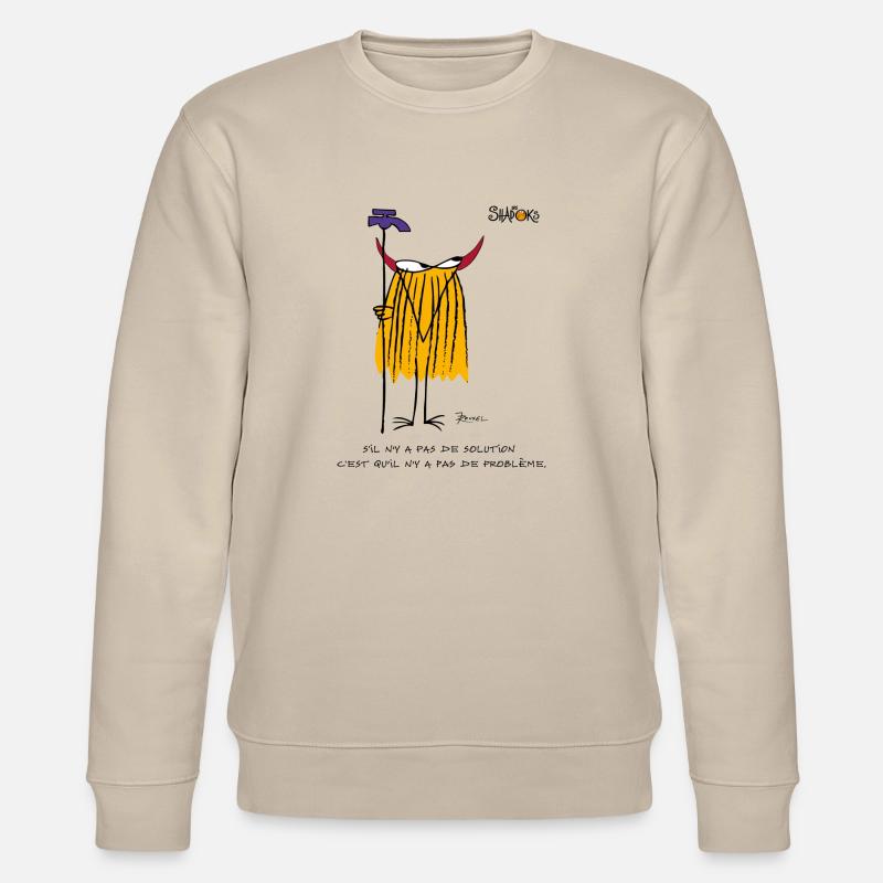 Devin Klempner Shadok - Stanley/Stella Unisex Bio-Sweatshirt CHANGER  - Beige