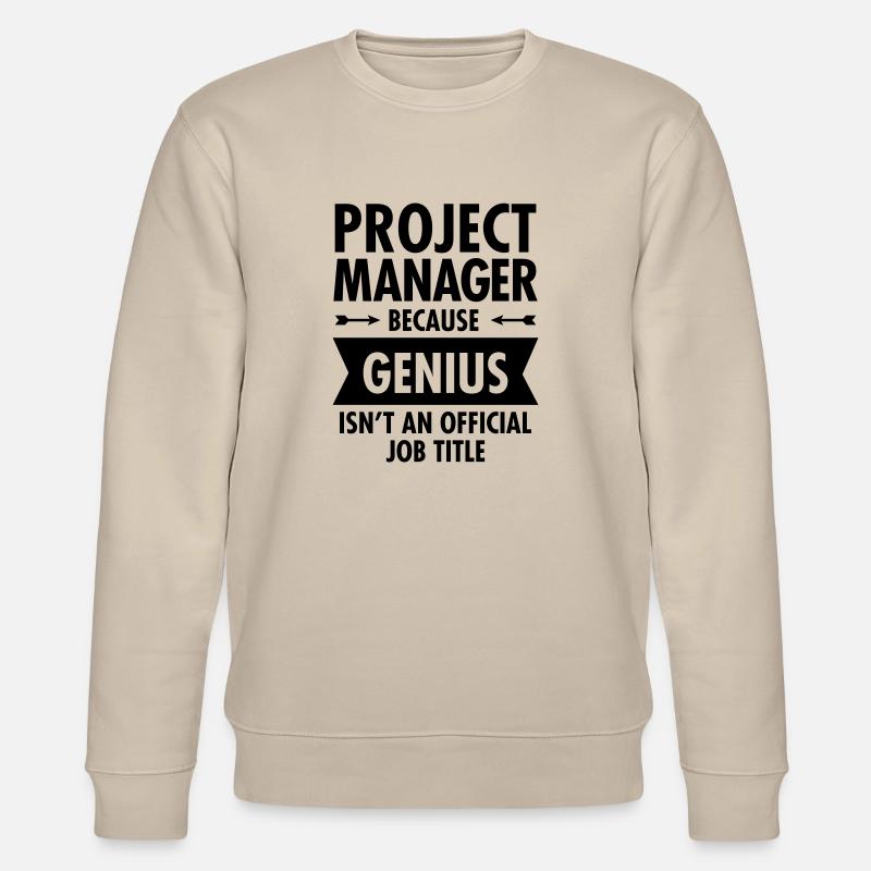 Project Manager - Genius - Stanley/Stella Unisex Bio-Sweatshirt CHANGER  - Beige