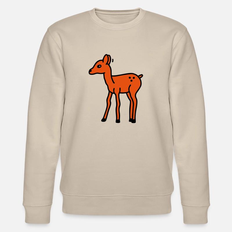 Reh scheu - V2 - Stanley/Stella Unisex Bio-Sweatshirt CHANGER  - Beige