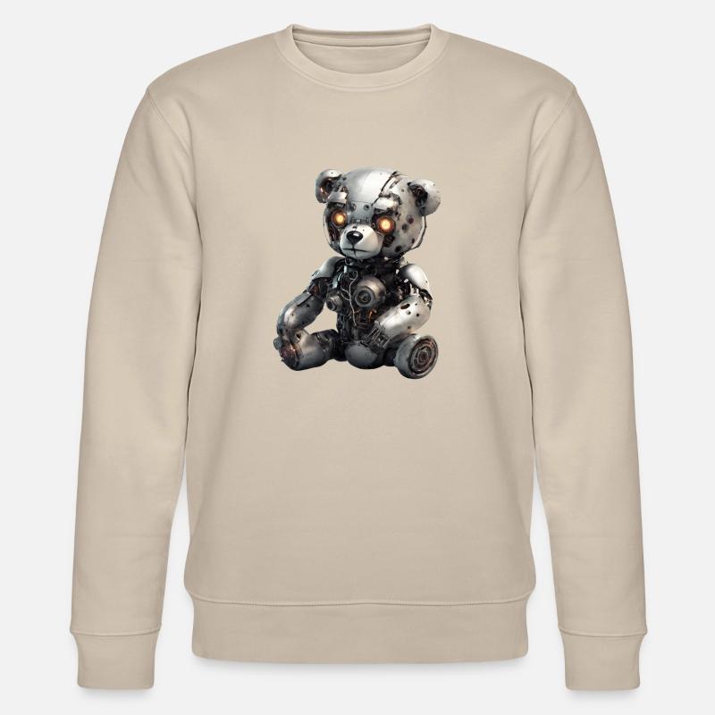 Cyborg Teddybear - Stanley/Stella Unisex Bio-Sweatshirt CHANGER  - Beige