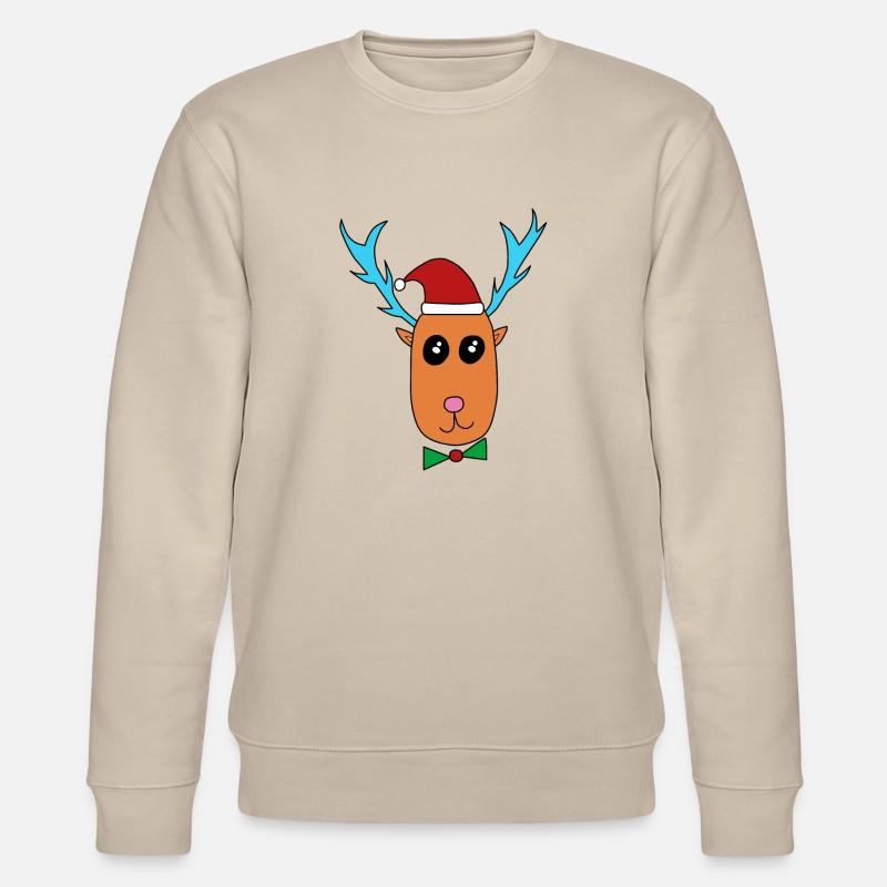 Les rennes fêtent Noël - Sweat bio CHANGER Stanley/Stella Unisexe - beige
