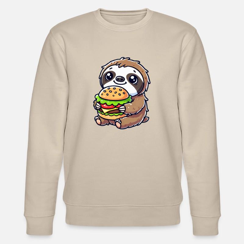 faultier burger - Stanley/Stella Unisex Bio-Sweatshirt CHANGER  - Beige