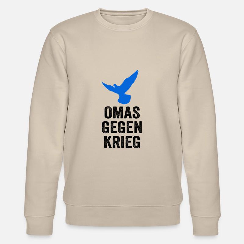 Omas gegen Krieg - Stanley/Stella Unisex Bio-Sweatshirt CHANGER  - Beige