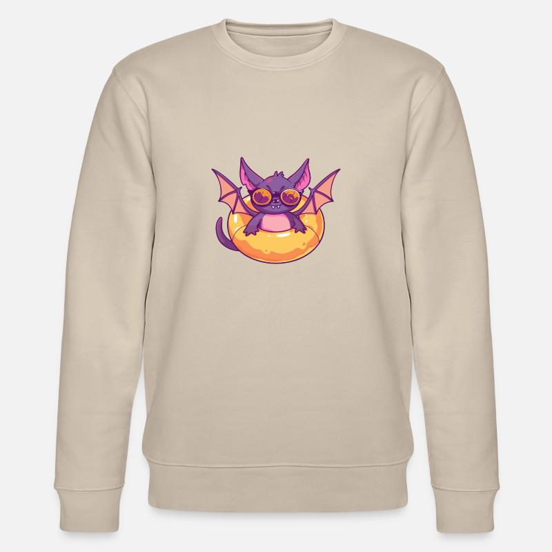 Chauve-souris Bande Dessinée Cool - Sweat bio CHANGER Stanley/Stella Unisexe - beige