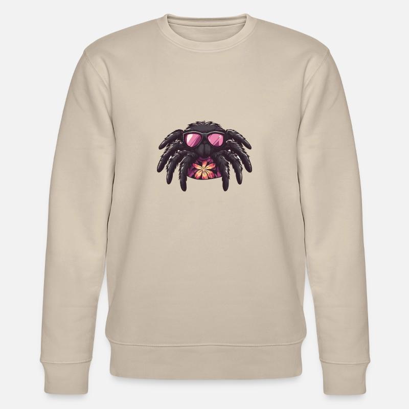 Tarantula Comic Urlaub - Stanley/Stella Unisex Bio-Sweatshirt CHANGER  - Beige