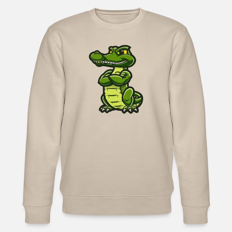 Alligator Comic - Stanley/Stella Unisex Bio-Sweatshirt CHANGER  - Beige