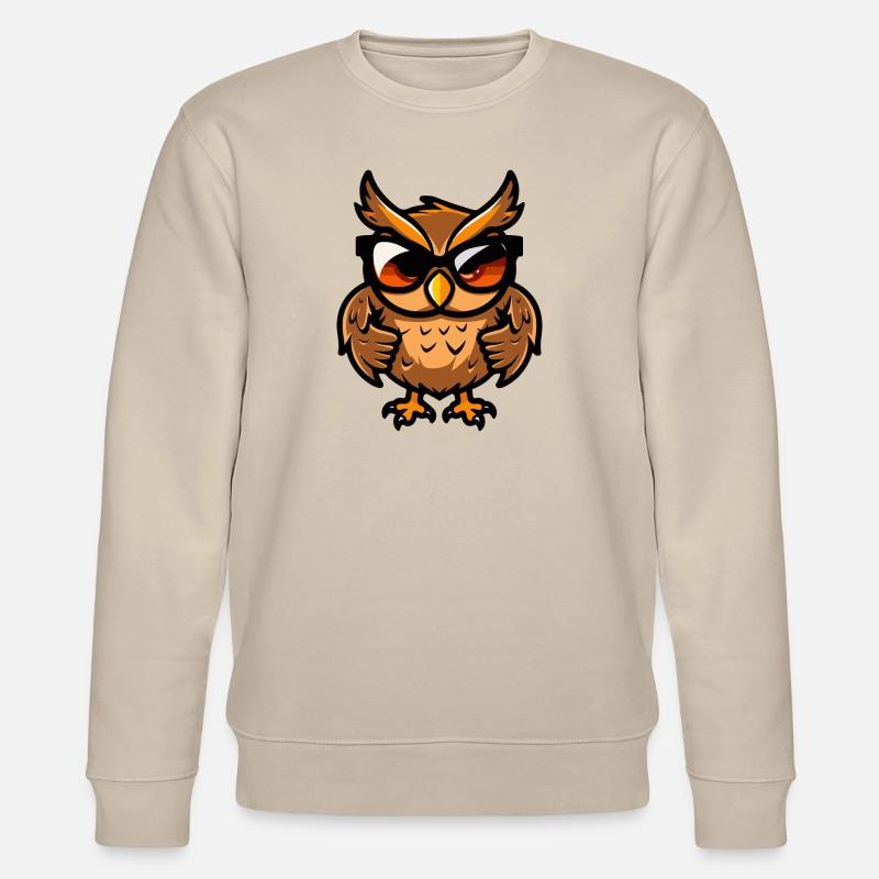 Eule Tier - Stanley/Stella Unisex Bio-Sweatshirt CHANGER  - Beige