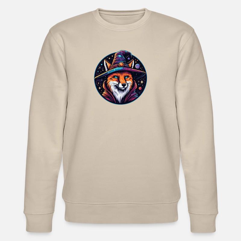 Fantasy Fox - Himmlischer Zauberer - Stanley/Stella Unisex Bio-Sweatshirt CHANGER  - Beige