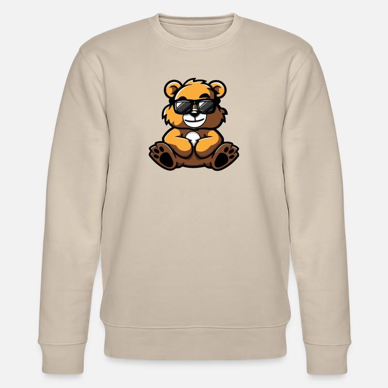 Ours Bande Dessinée Cool - Sweat bio CHANGER Stanley/Stella Unisexe - beige