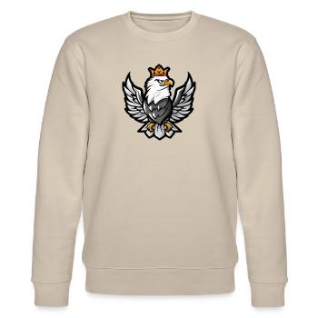 Aigle Cartoon Couronne - Sweat bio CHANGER Stanley/Stella Unisexe - beige - Devant - Nik (191cm) & Marisol (170cm)