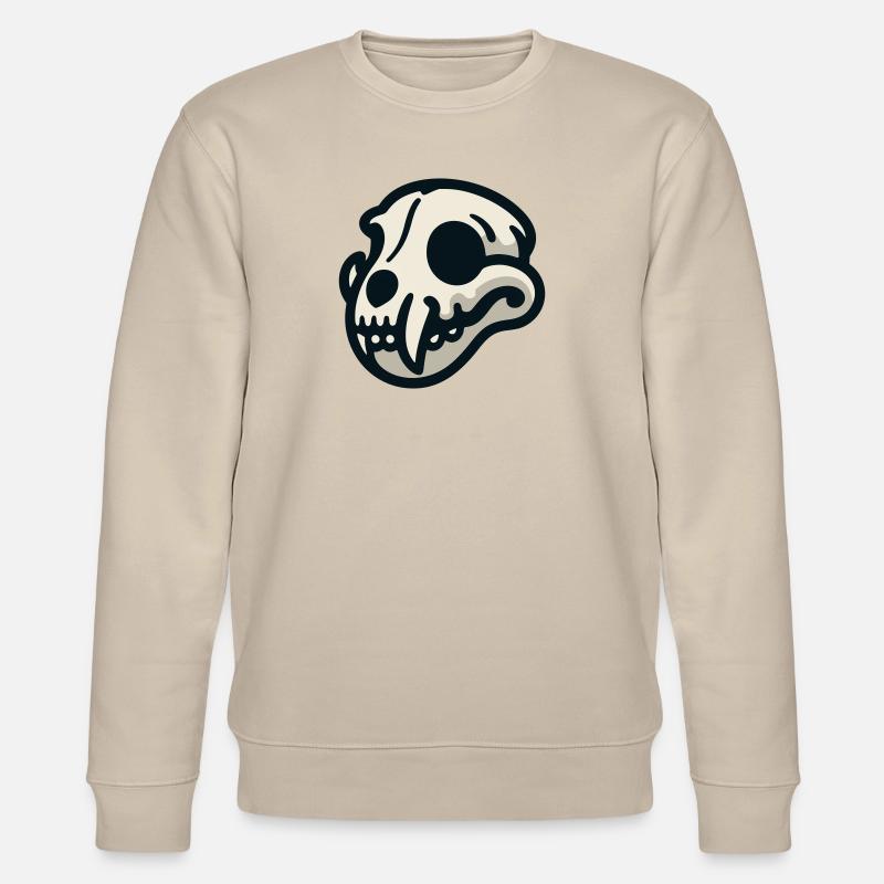 Hundeschädel - Stanley/Stella Unisex Bio-Sweatshirt CHANGER  - Beige