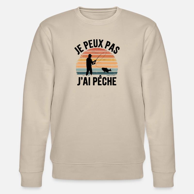 Je Peux Pas, J'ai Pêche - Sweat bio CHANGER Stanley/Stella Unisexe - beige