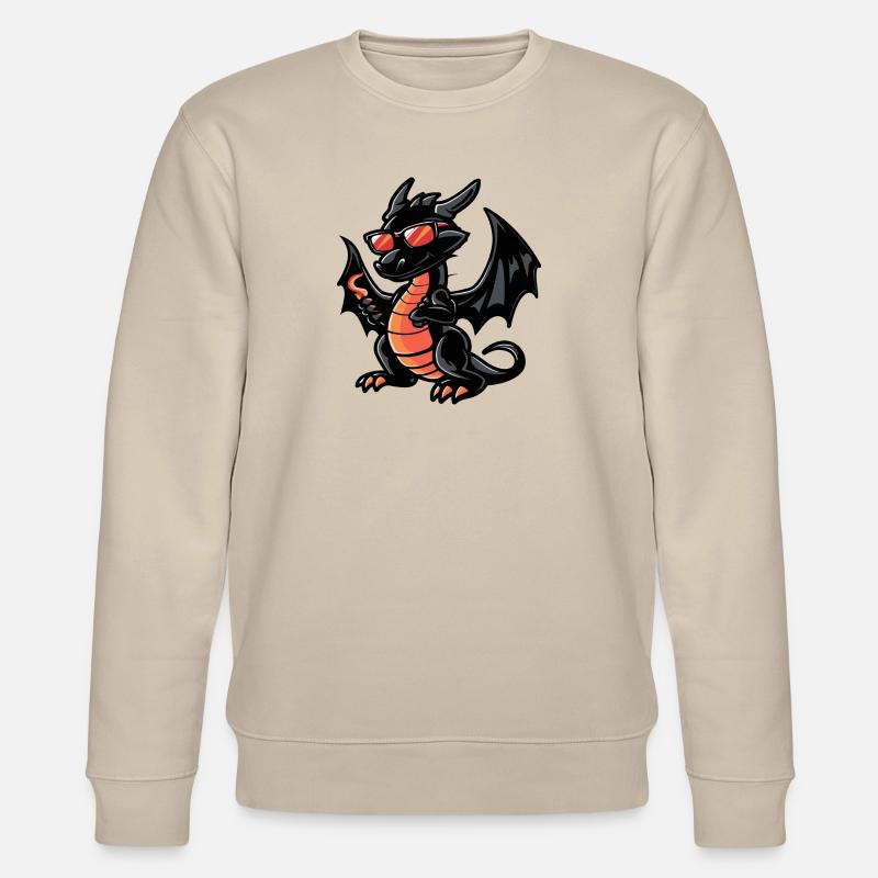 Dragon Bande Dessinée Cool - Sweat bio CHANGER Stanley/Stella Unisexe - beige