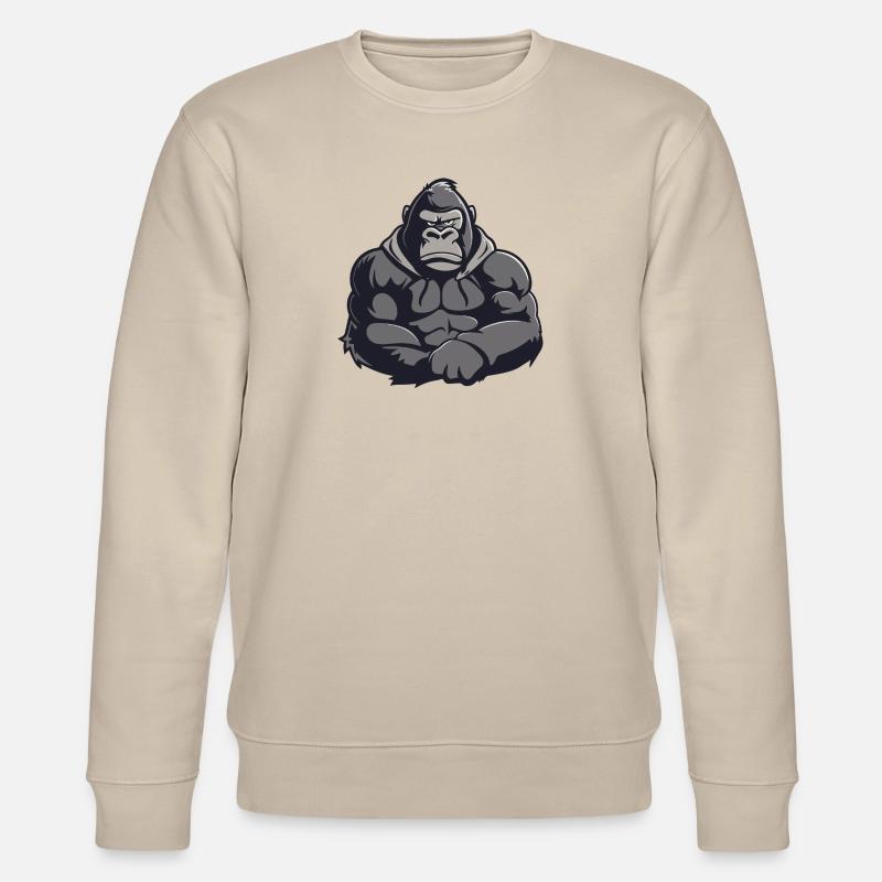 Gorilla Comic - Stanley/Stella Unisex Bio-Sweatshirt CHANGER  - Beige
