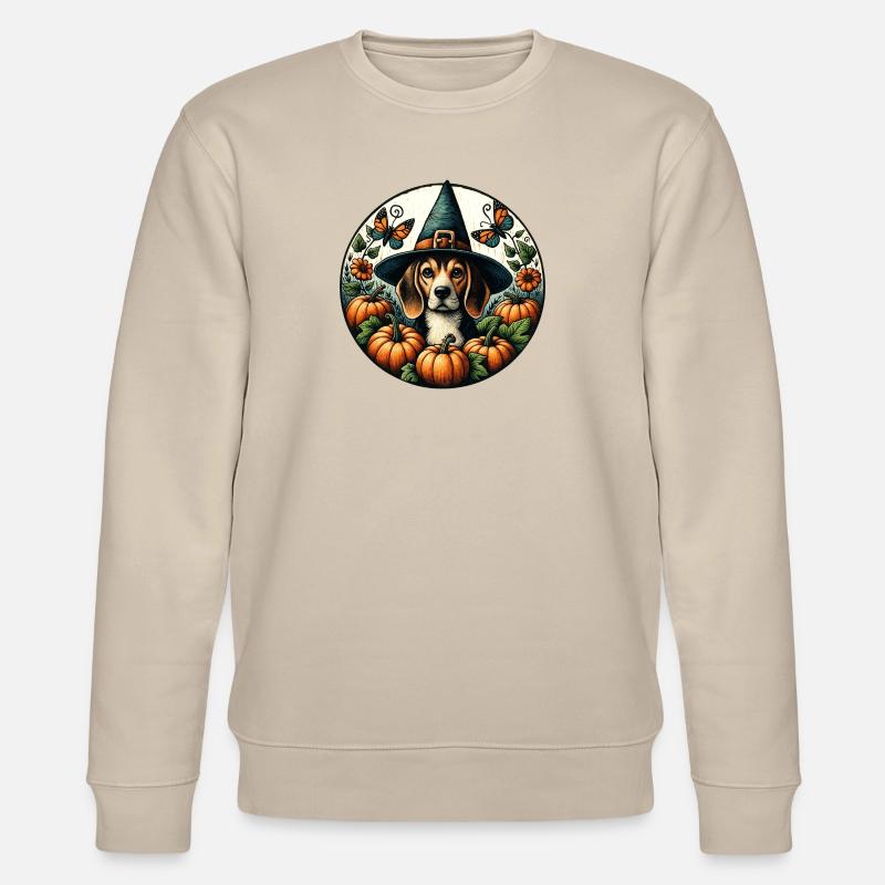 Halloween Beagle - Stanley/Stella CHANGER Unisex Organic Sweatshirt - beige