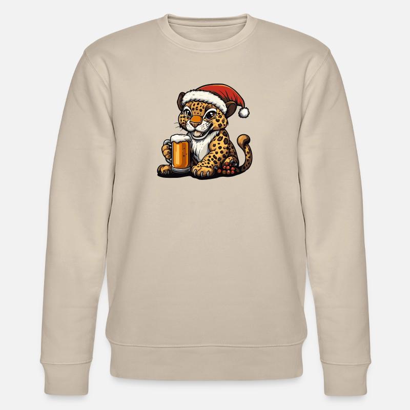 Bière Leopard Noël Noël - Sweat bio CHANGER Stanley/Stella Unisexe - beige
