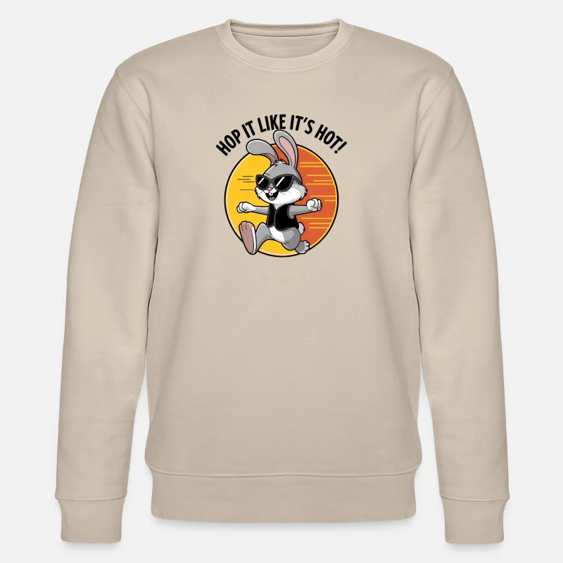 Hop-le comme s’il faisait chaud ! - Sweat bio CHANGER Stanley/Stella Unisexe - beige