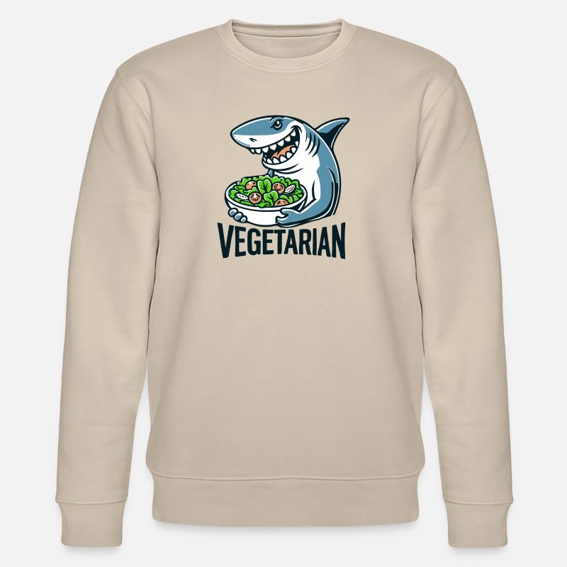 Requin végétarien - Sweat bio CHANGER Stanley/Stella Unisexe - beige