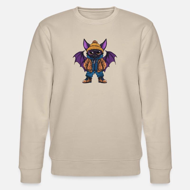 Chauve-souris drôle d’hiver - Sweat bio CHANGER Stanley/Stella Unisexe - beige