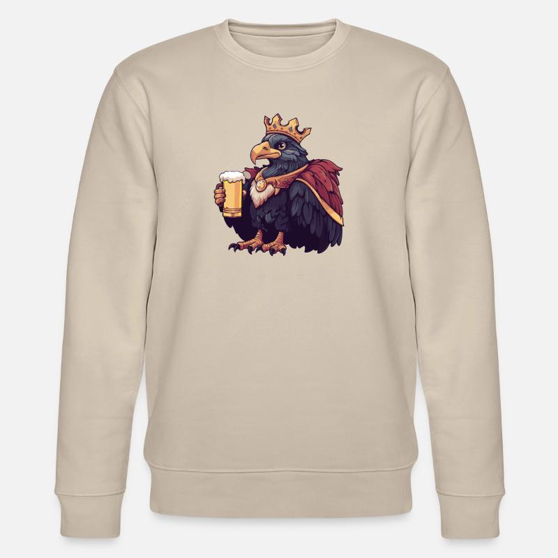 Eagle Bird Bière Drôle - Sweat bio CHANGER Stanley/Stella Unisexe - beige