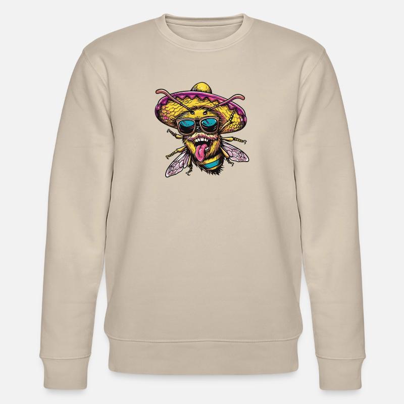 Biene Lustig Sombrero - Stanley/Stella Unisex Bio-Sweatshirt CHANGER  - Beige