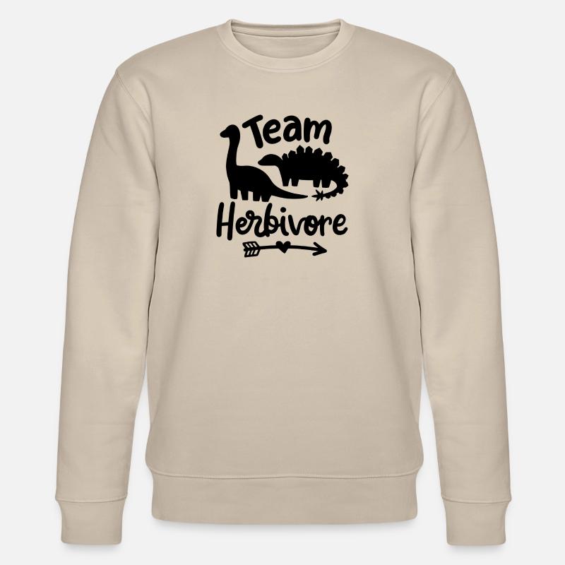 Team herbivore - Stanley/Stella Unisex Bio-Sweatshirt CHANGER  - Beige