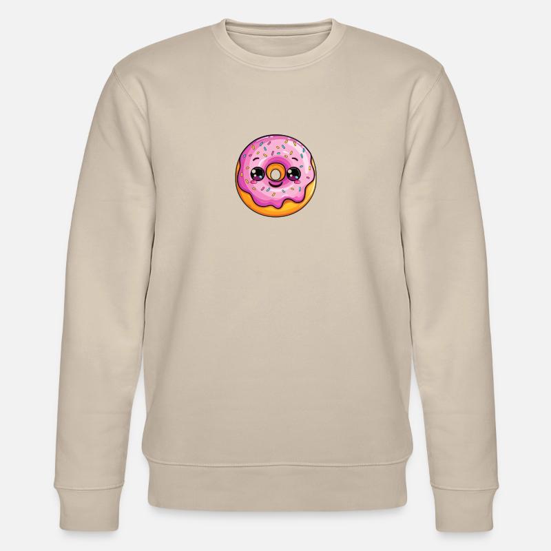 Beignet avec visage - Sweat bio CHANGER Stanley/Stella Unisexe - beige