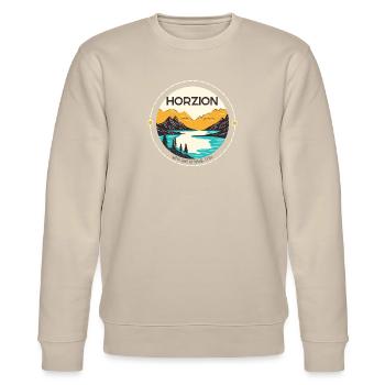 Horizon by Morgan & Hamilton - Stanley/Stella Unisex Bio-Sweatshirt CHANGER  - Beige - Vorne - Nik (191cm) & Marisol (170cm)