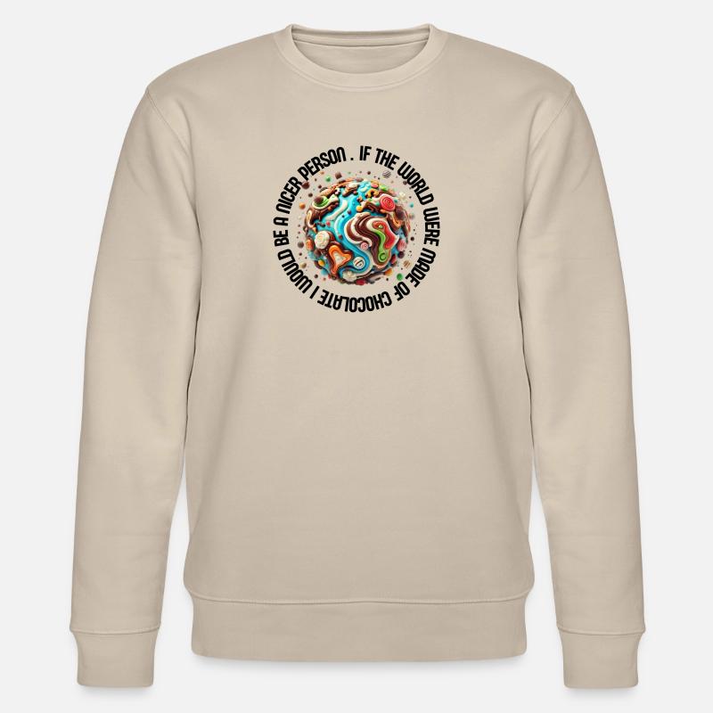SchokoladenPlanet - Stanley/Stella Unisex Bio-Sweatshirt CHANGER  - Beige